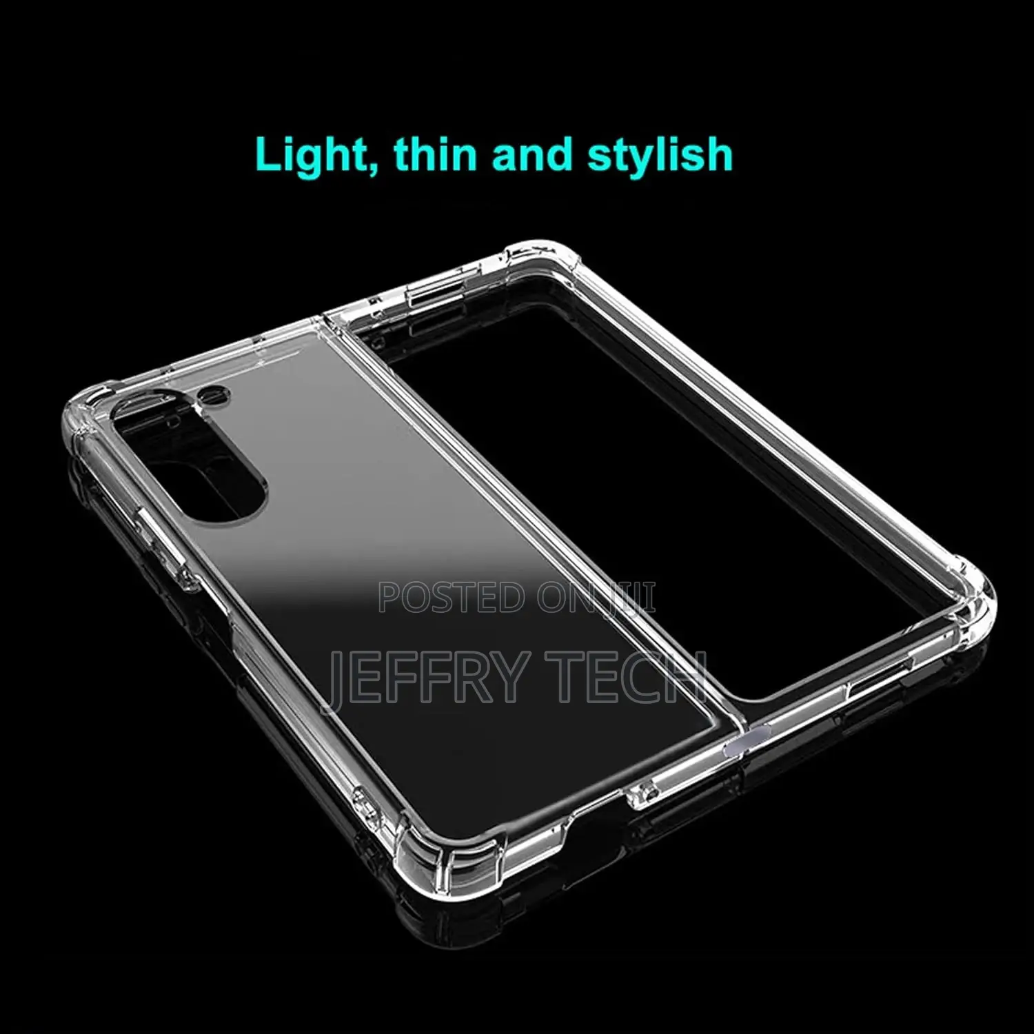 Clear Case for Samsung Galaxy Z Fold 6, Slim Thin Crystal Tr