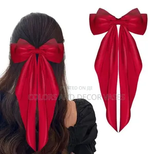 Red Hair Silk Clips