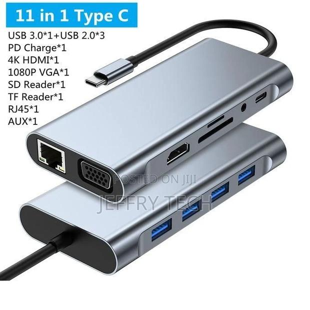 11 in 1 Type C Docking Station Hub - main view