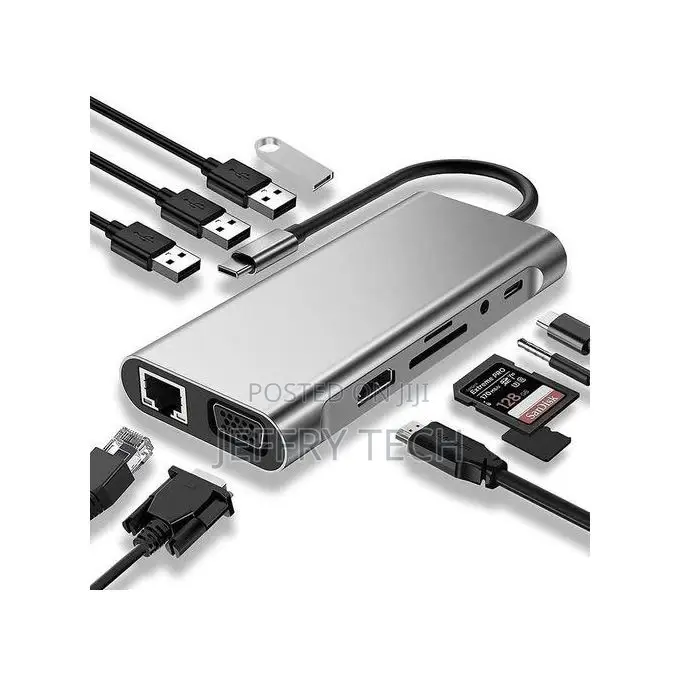 11 in 1 Type C Docking Station Hub