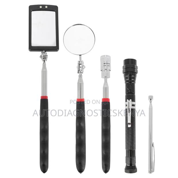 5 Piece Magnetic Pick-Up Telescopic Inspection Tool Kit