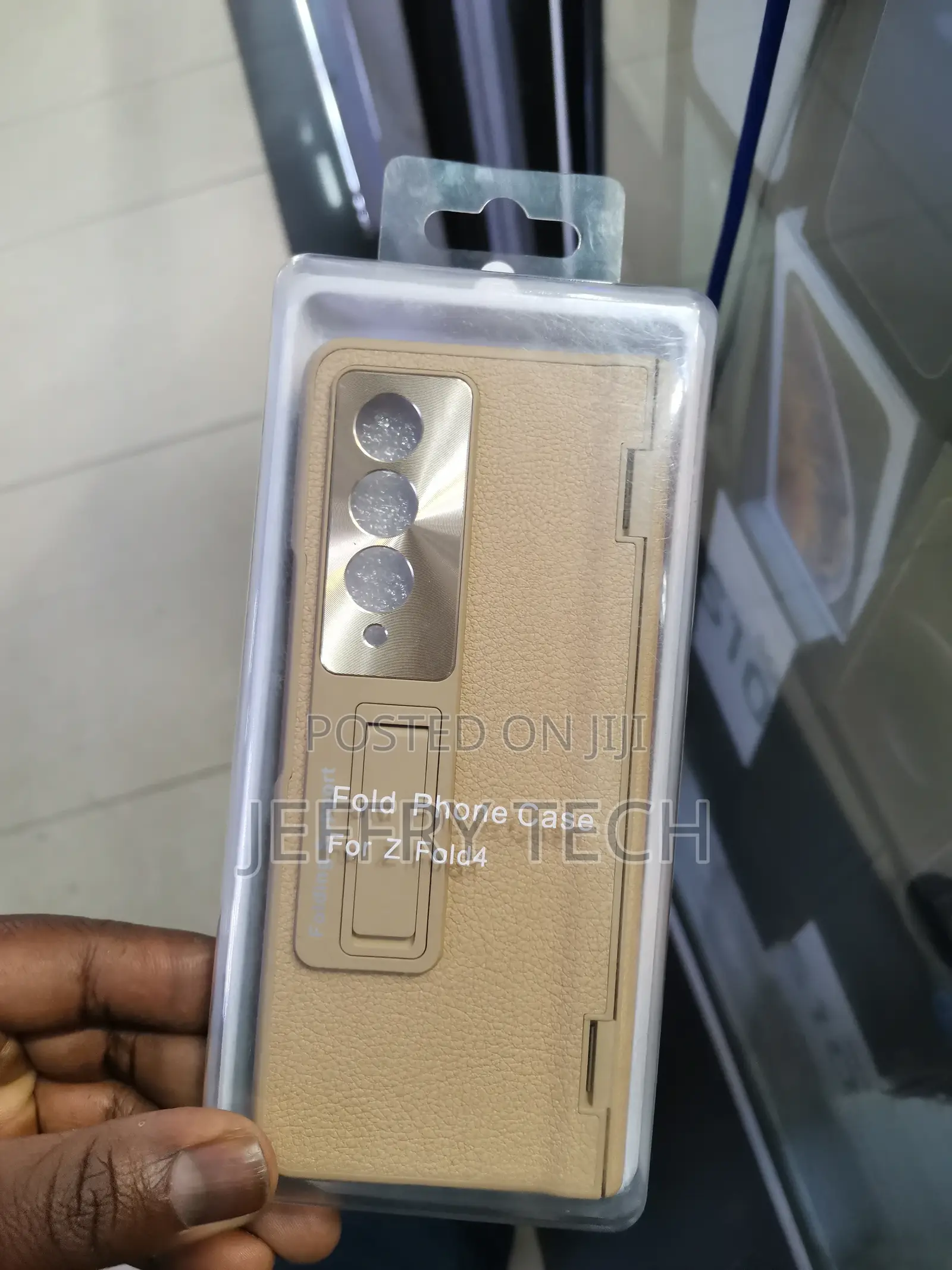 Samsung Zfold 4 Folding Support Leather Case Hinge Protectio