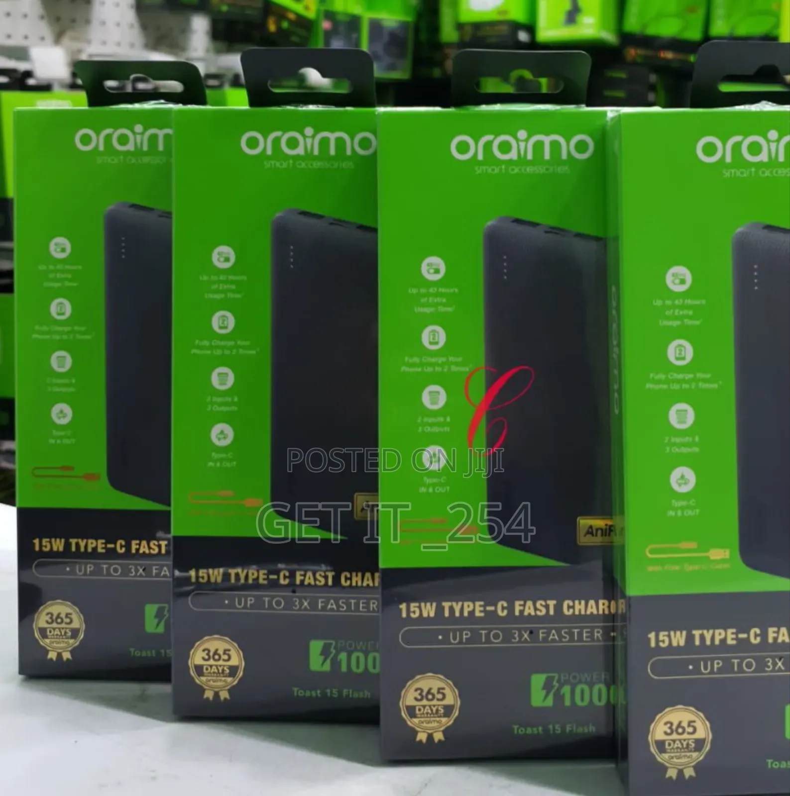 Oraimo Toast 15 Flash OPB-1100D *15W* 10,000mah Power Ba