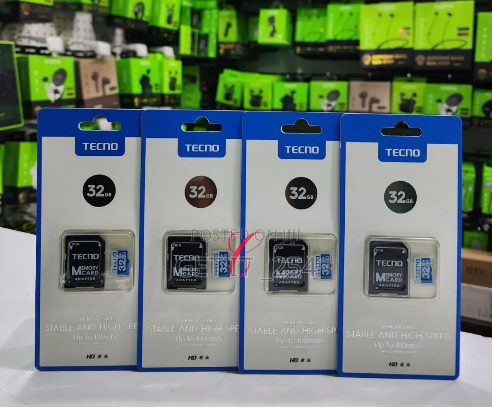 Original Tecno 32GB 100mb/S Memory Card With Adapter