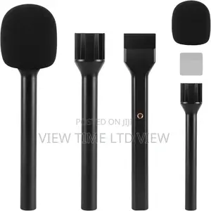 Microphone Handheld Holder Mic Adaptor Interview With Foam