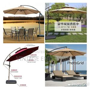 Heavy Base High Quality Canvas Outdoor Umbrella - thumbnail 2