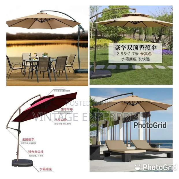 Heavy Base High Quality Canvas Outdoor Umbrella - main view
