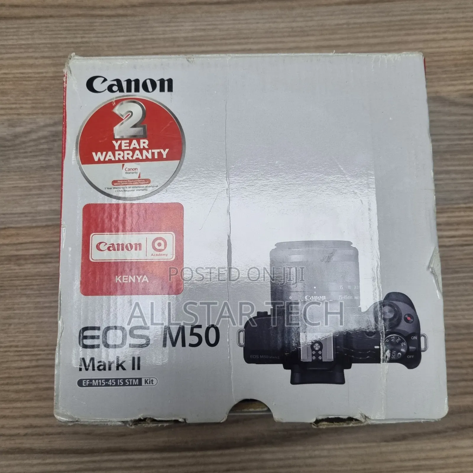Canon EOS M50 Mark II Mirrorless Camera With 15-45mm Lens