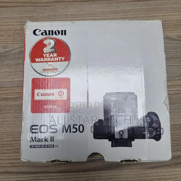 Canon EOS M50 Mark II Mirrorless Camera With 15-45mm Lens - thumbnail 7