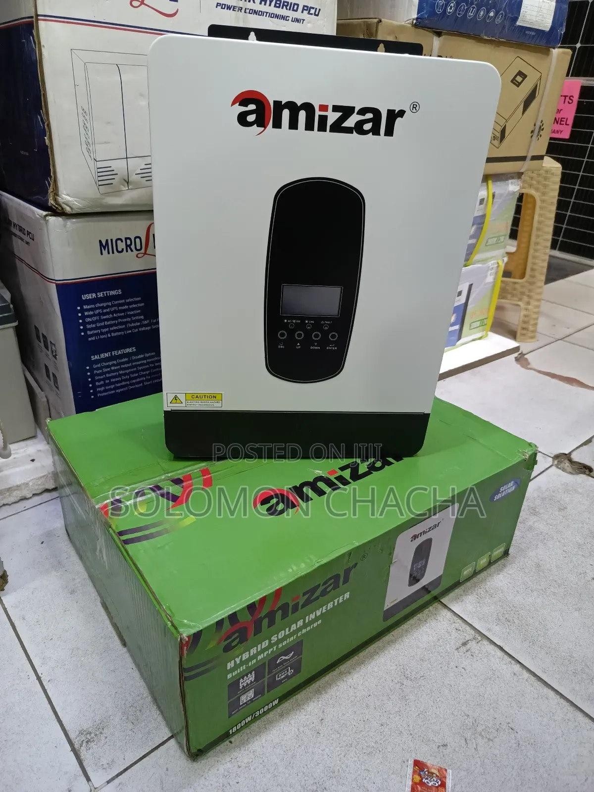 Amizar 3.2kva Hybrid Inverter With Max.Pv Voltage 450dcv