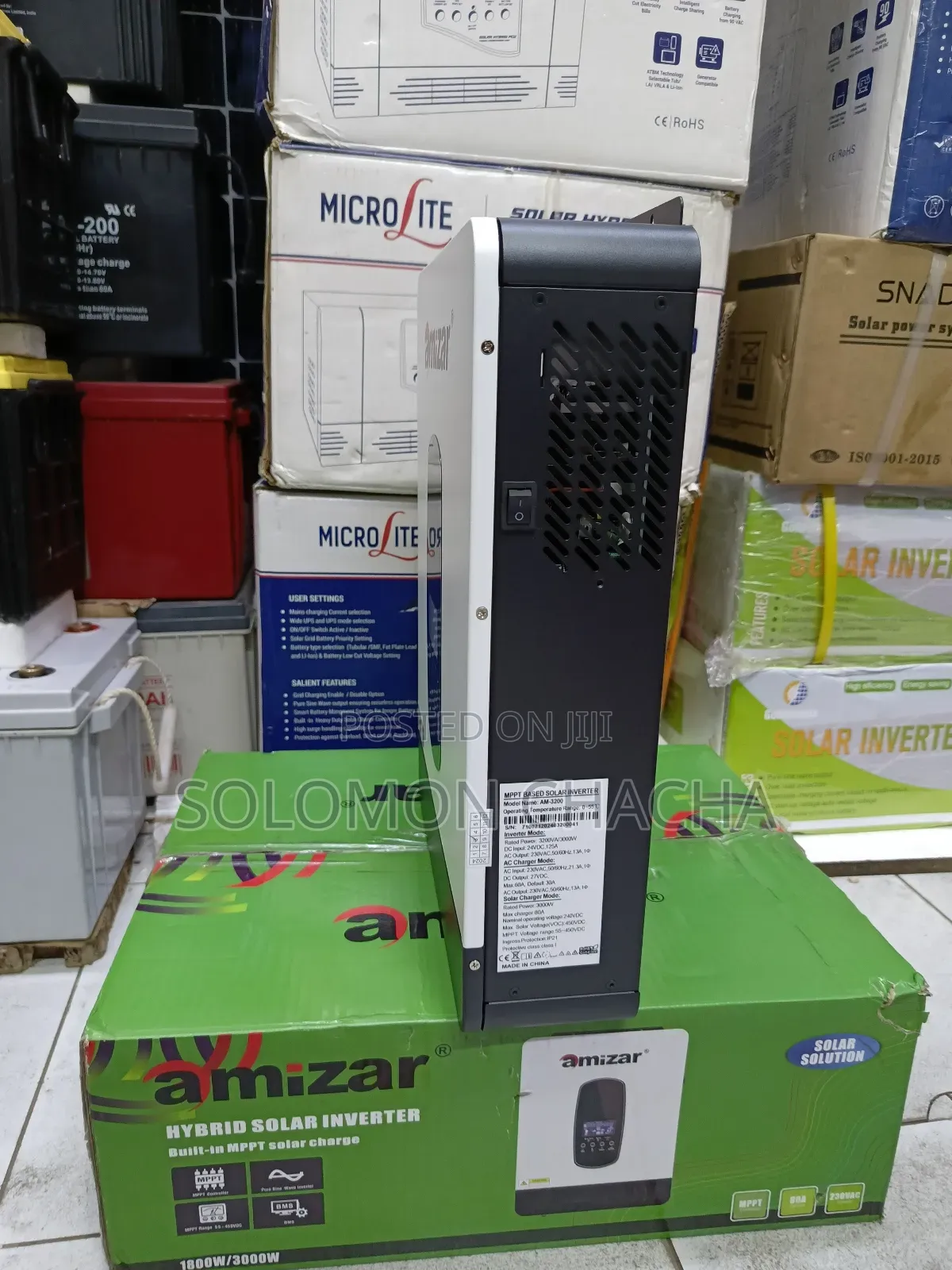 Amizar 3.2kva Hybrid Inverter With Max.Pv Voltage 450dcv