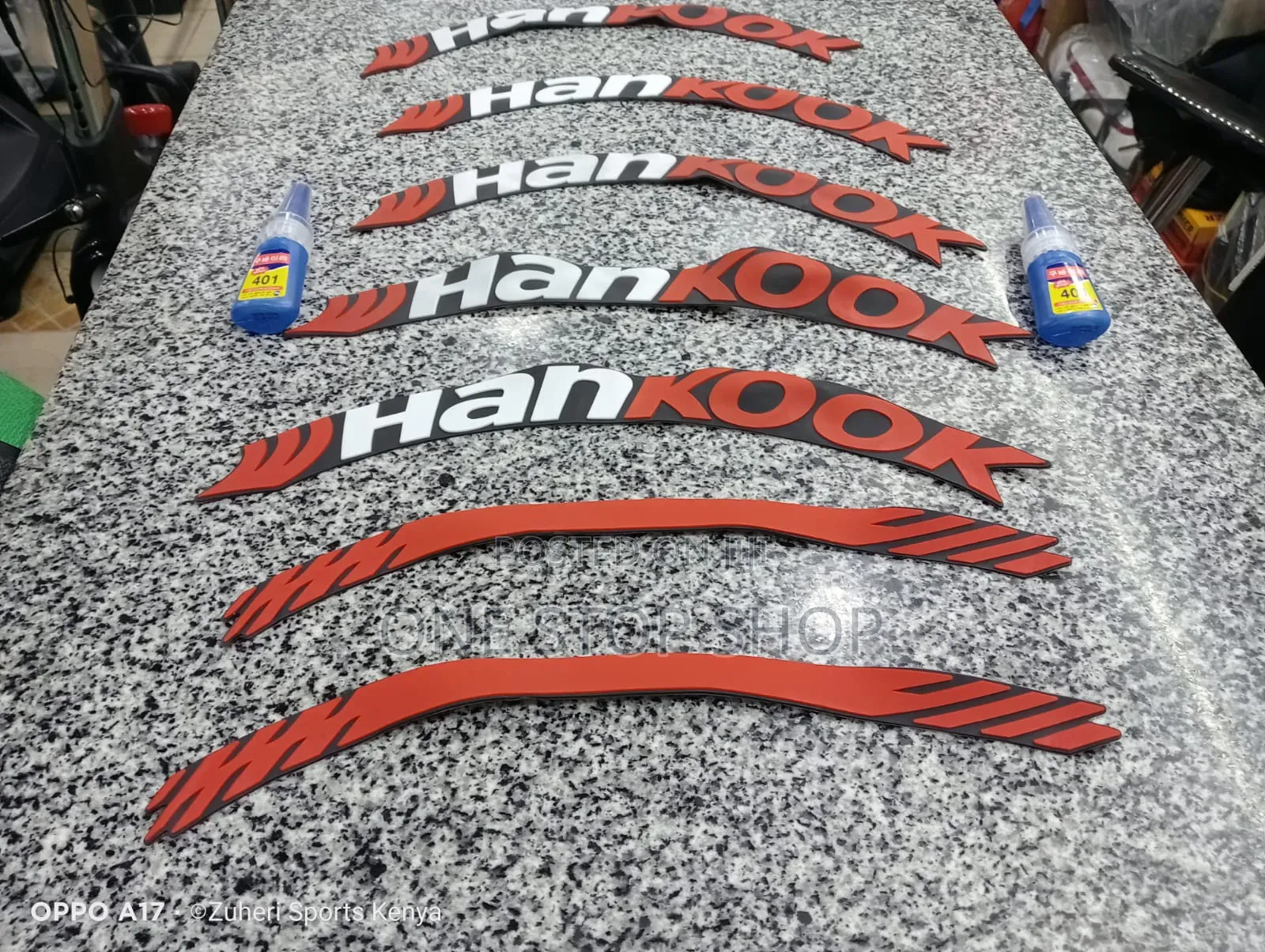 8pcs Hankook Tire Stickers+8pc Plain Stickers