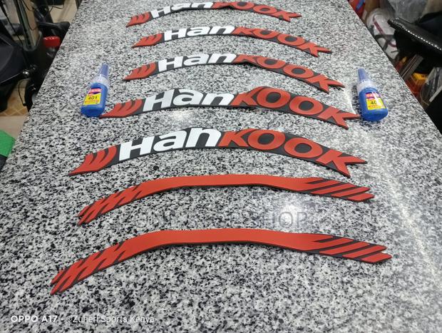 8pcs Hankook Tire Stickers+8pc Plain Stickers - main view