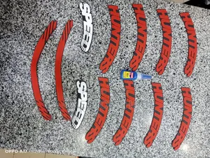 8pcs Speed Hunters Tire Stickers+8pc Plain Stickers+Glue