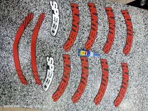 8pcs Speed Hunters Tire Stickers+8pc Plain Stickers+Glue
