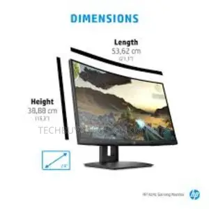 HP X24c 23.6" FHD Curved Gaming Monitor,1920x1080,16:9,144hz