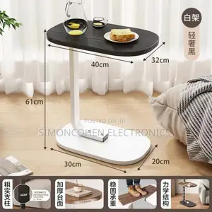 Wood Base Wood Top Side Table