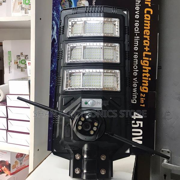 4g 4mp Solar Lamp Camera Quality 450w Street Light