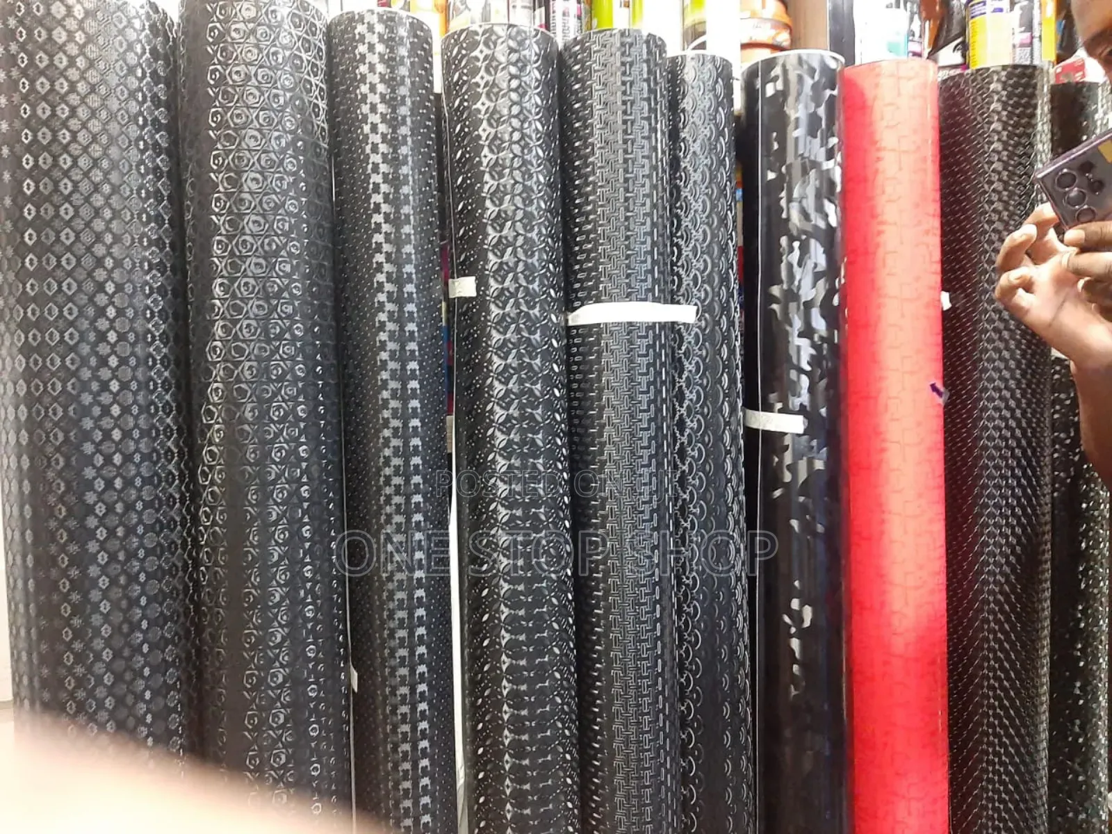 1.5 by 1m Self Adhesive Fibre Vinyl Wrap for Car
