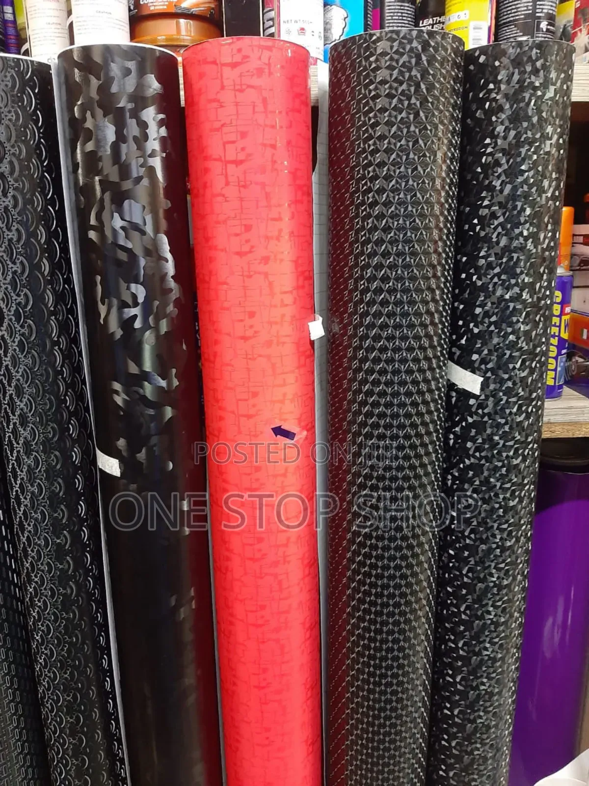 1.5 by 1m Self Adhesive Fibre Vinyl Wrap for Car