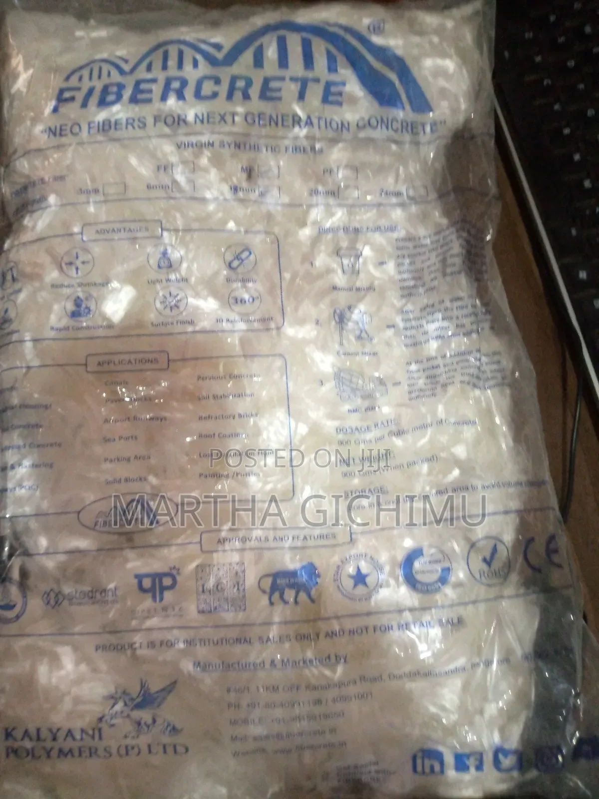 Fibre Concrete Hardener Alternative of BRC MESH
