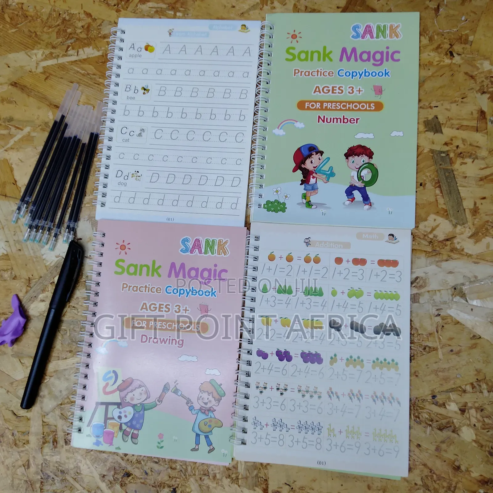 4 Copies Sank Magic Practice Book