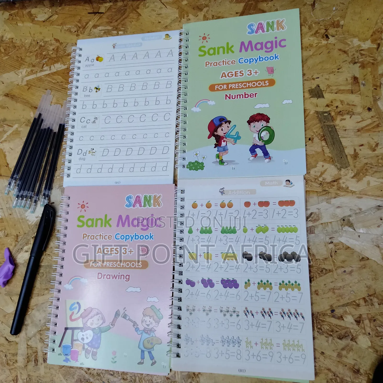 4 Copies Sank Magic Practice Book