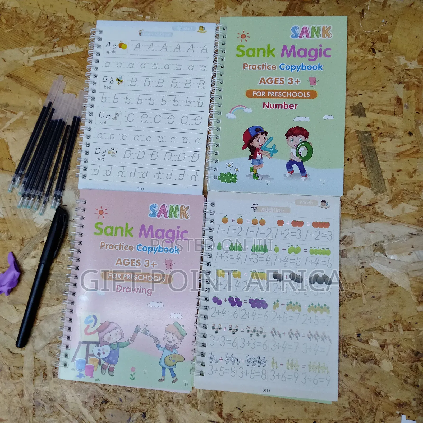4 Copies Sank Magic Practice Book