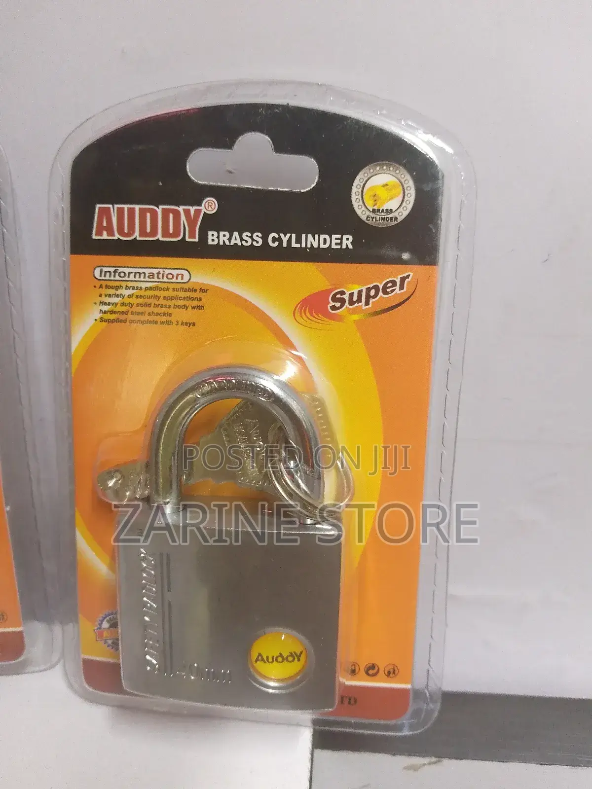 40mm Auddy Padlock With 3 Keys