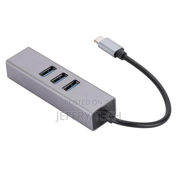 SL-030 USB-C / Type-C to Gigabit Ethernet RJ45 3 X USB 3.0 - thumbnail 2