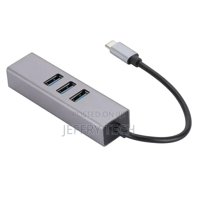 SL-030 USB-C / Type-C to Gigabit Ethernet RJ45 3 X USB 3.0