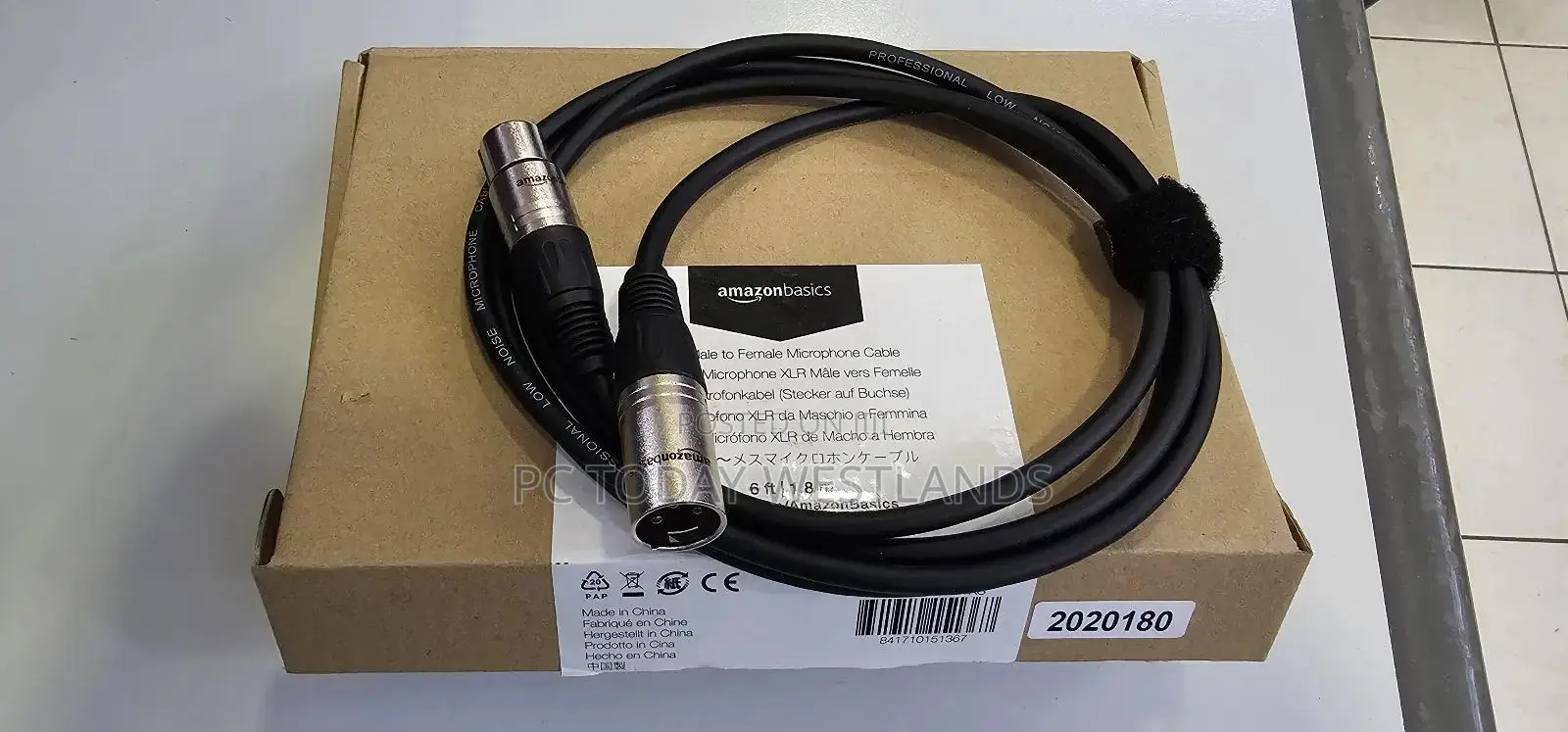 Amazon Basics 6 Feet XLR Microphone Cable for Speaker