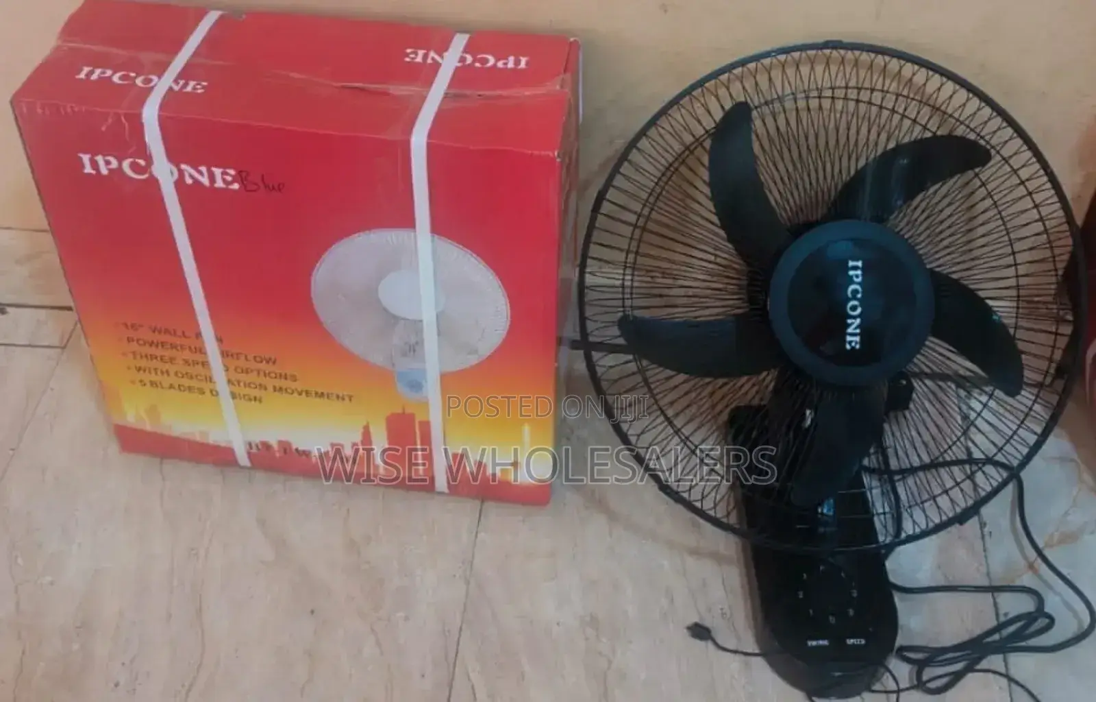 Ipcone Fan Strong Wall Mounted Fan 16inch Blades✓...