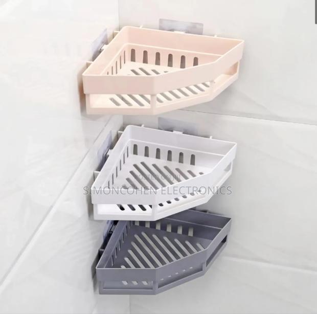 Triangular Corner Bathroom/Multipurpose Shelf - thumbnail 2