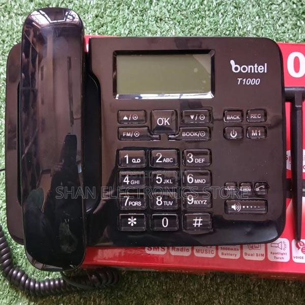 Desktop Phone 3000mah Dual Sim at Bontel T1000 GSM Fixed - main view