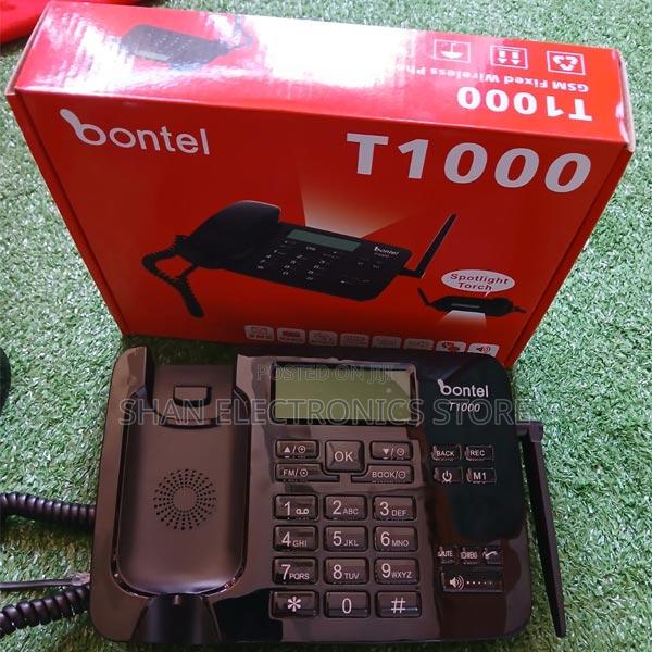 (Dual Sim)BLACK Bontel T1000 GSM Fixed Wireless Landline - main view