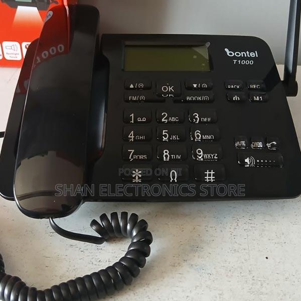 GSM Fixed Wireless Landline Desktop Phone #Bontel T1000 GSM - main view