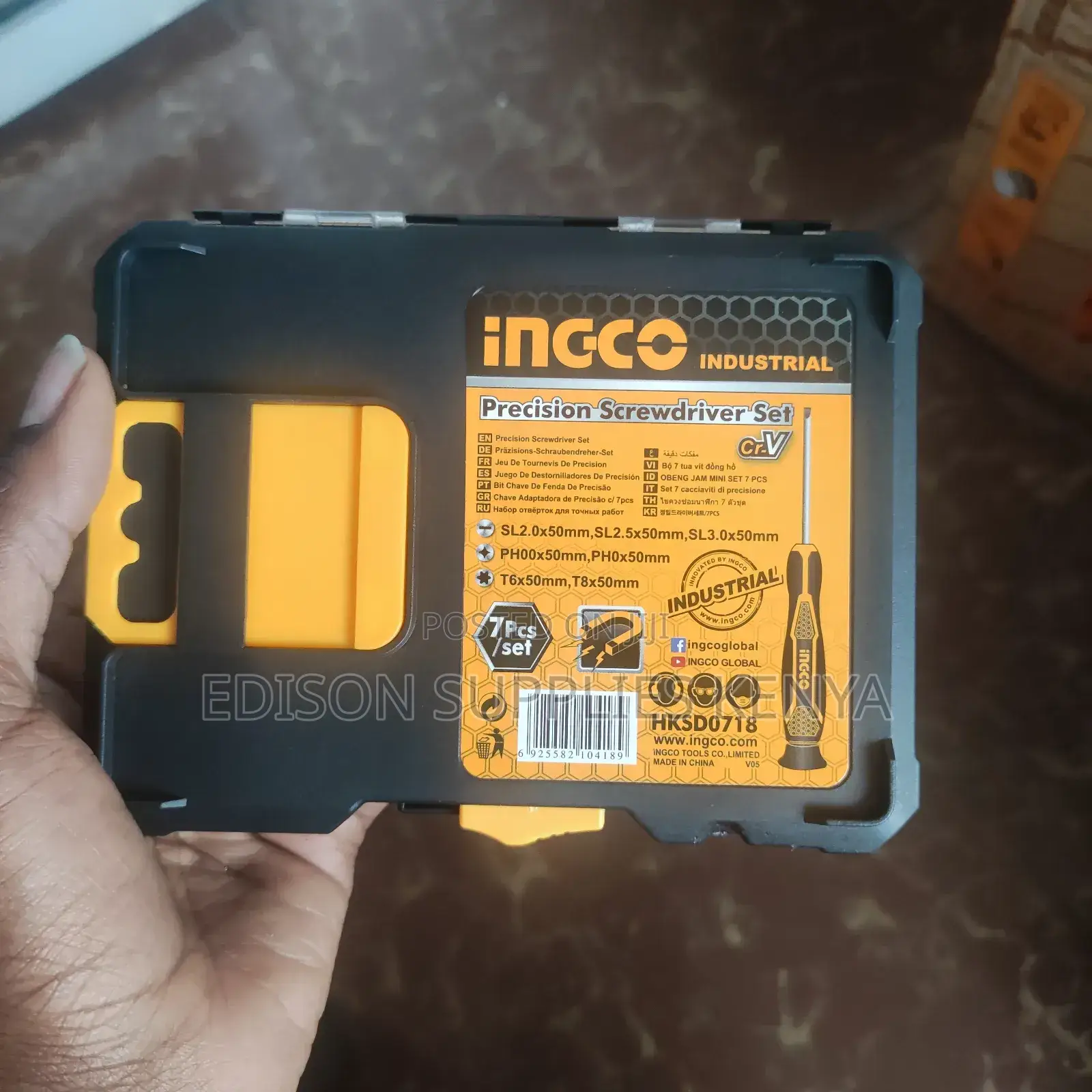 INGCO Precision Screwdriver Set 7pcs Precision Screw Drivers