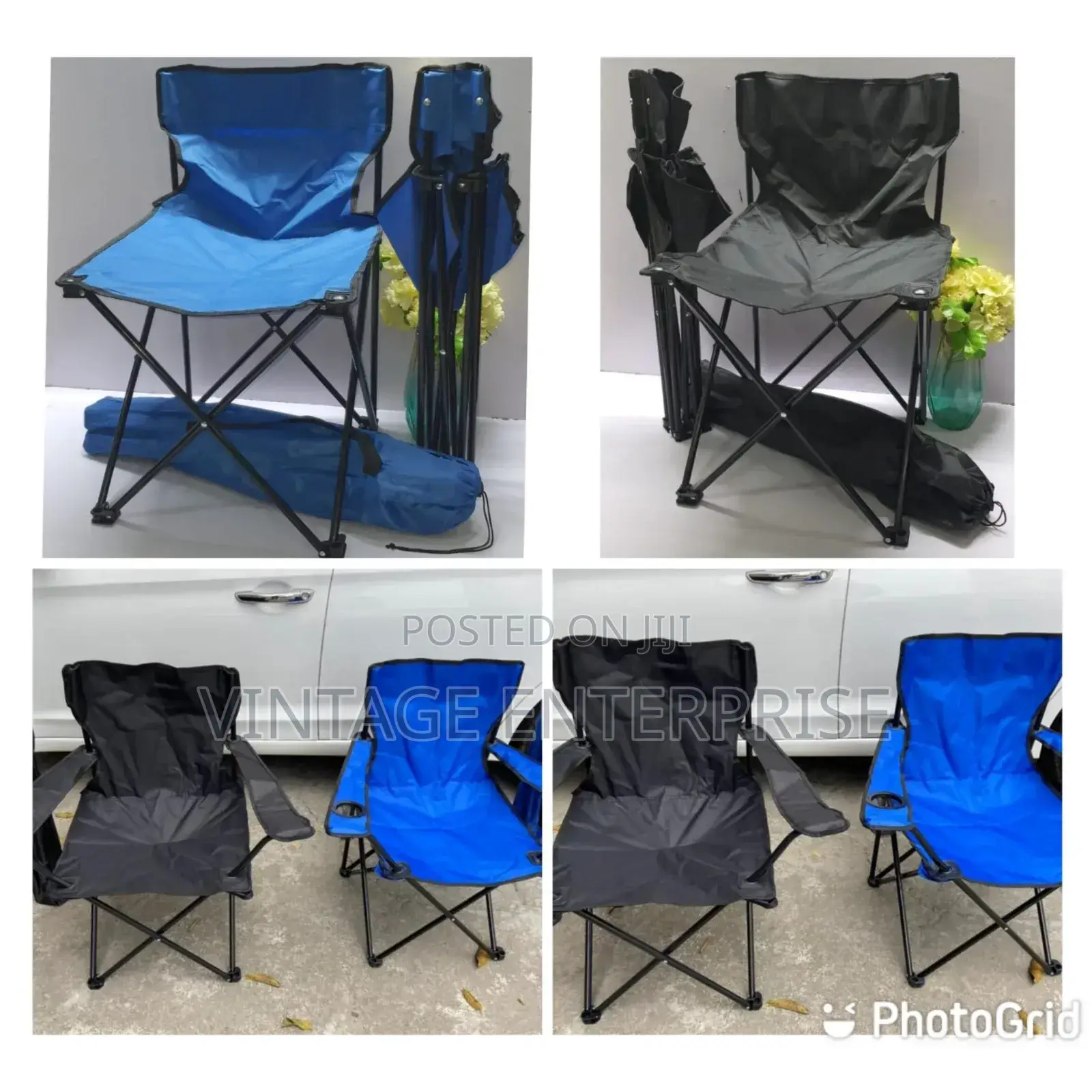 Frame Metallic Frame Waterproof Canvas Camping Chair