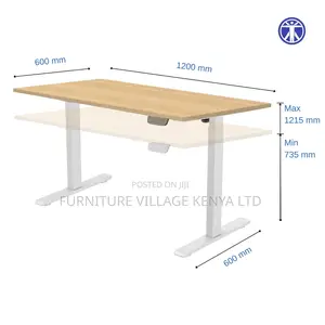 Height Adjustable Electric Desk, 120cm X 60cm