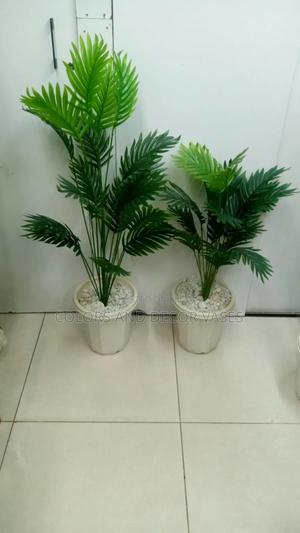 Palm Trees Artificial With Round Vase - thumbnail 2