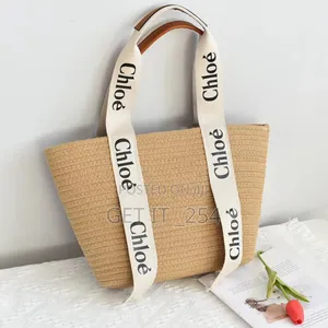 .  *Chloe Woven Straw Bag