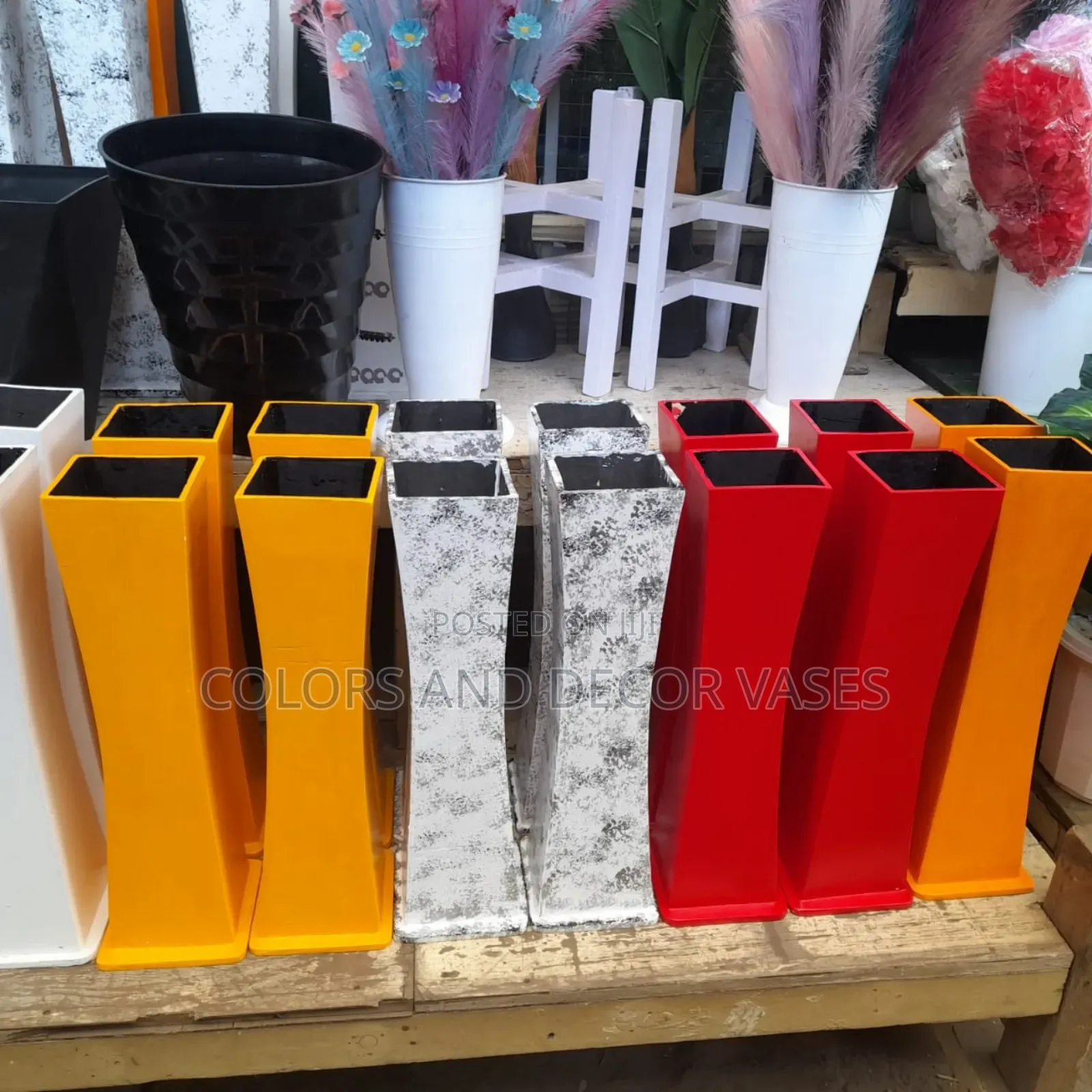 Wooden Vases 60cm Tall
