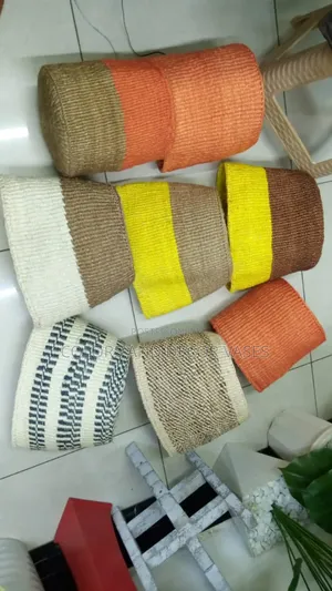 Coloured Baskets Sisal Handmade