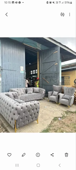 Button Sofa Set