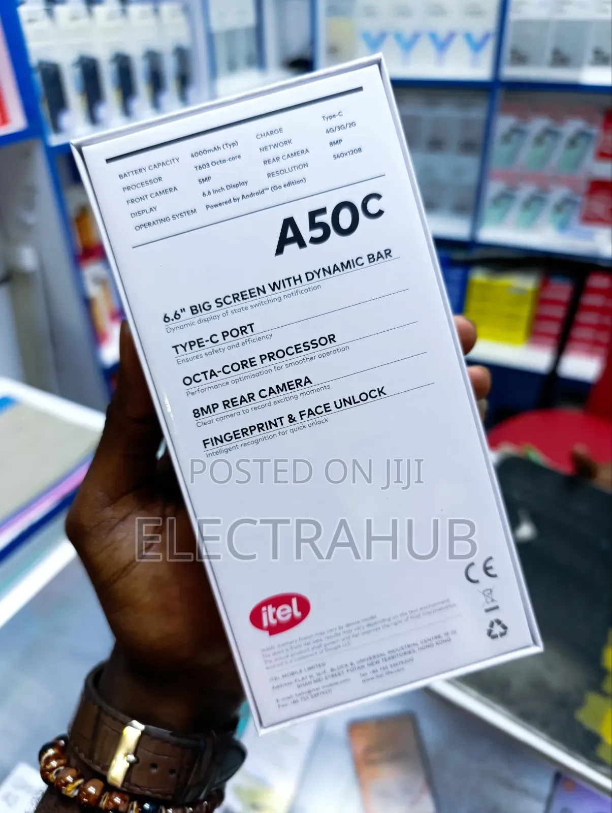New Itel A50C 32 GB Black