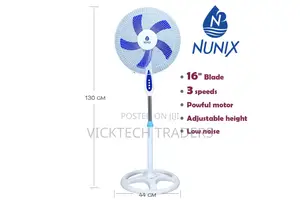 Stand Fan 16 Inches Nunix Standing Fan