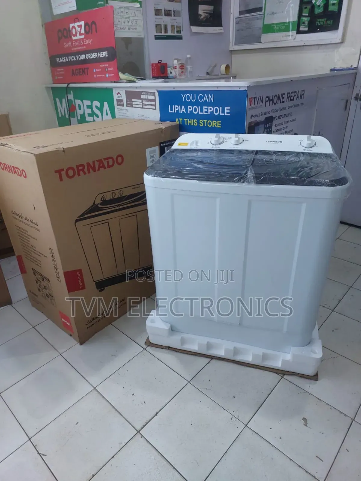 Tornado Washing Machine Semi Automatic 10kg TWH-Z10dne,White