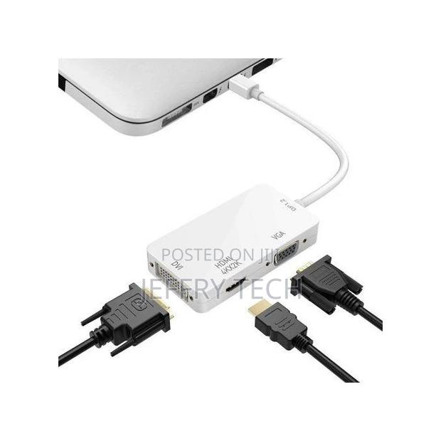 Mini Displayport to VGA Hdmicompatible Dvi Adapter Conver - thumbnail 2