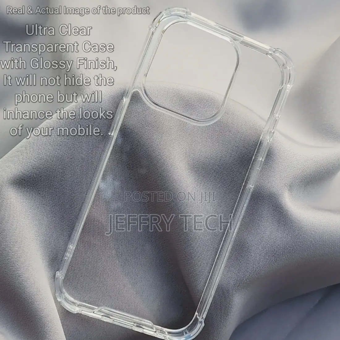iPhone 15 Pro Max Crystal Clear Transparent Back Cover